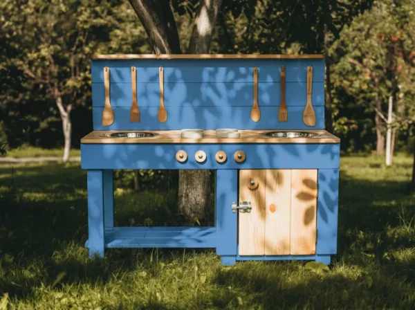 Mud Kitchen 120cm with Storage Cabinet